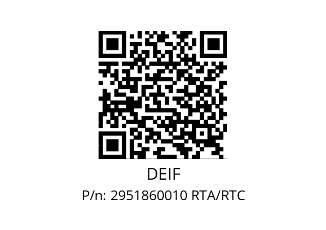   DEIF 2951860010 RTA/RTC