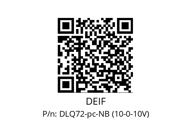   DEIF DLQ72-pc-NB (10-0-10V)