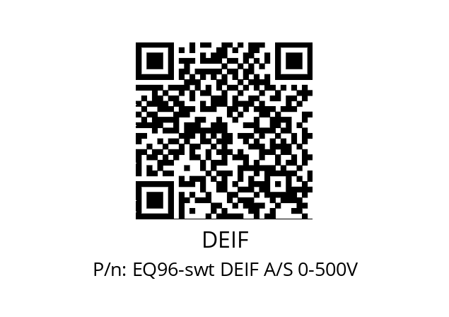   DEIF EQ96-swt DEIF A/S 0-500V