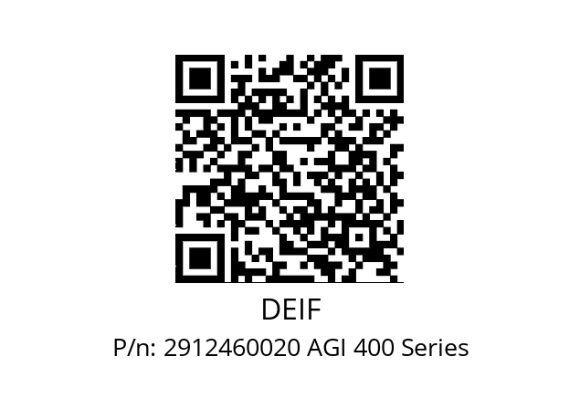   DEIF 2912460020 AGI 400 Series