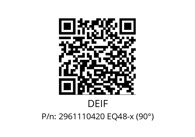   DEIF 2961110420 EQ48-x (90°)