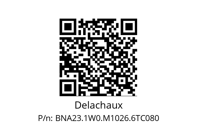   Delachaux BNA23.1W0.M1026.6TC080