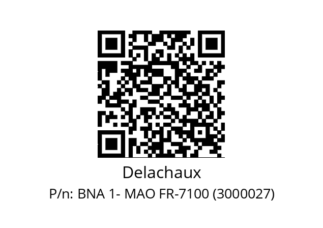   Delachaux BNA 1- MAO FR-7100 (3000027)