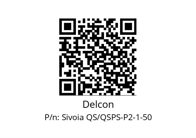   Delcon Sivoia QS/QSPS-P2-1-50