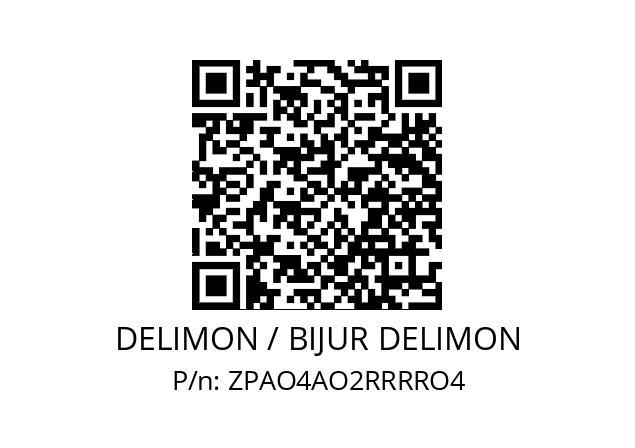   DELIMON / BIJUR DELIMON ZPAO4AO2RRRRO4