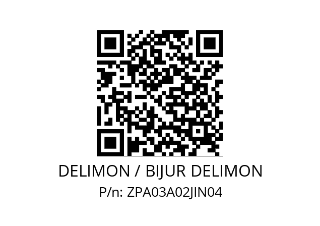   DELIMON / BIJUR DELIMON ZPA03A02JIN04