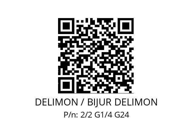   DELIMON / BIJUR DELIMON 2/2 G1/4 G24