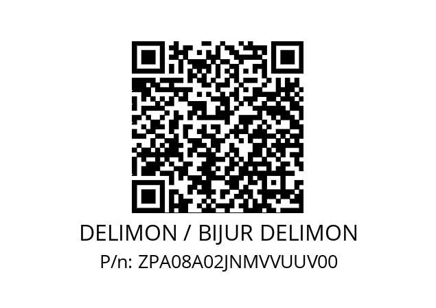   DELIMON / BIJUR DELIMON ZPA08A02JNMVVUUV00