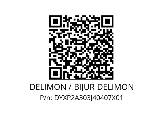   DELIMON / BIJUR DELIMON DYXP2A303J40407X01