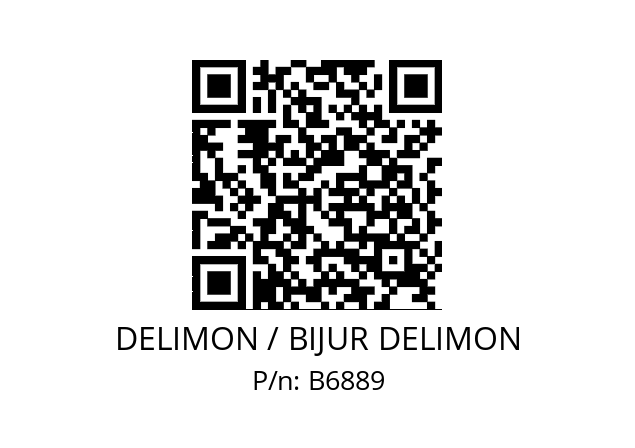   DELIMON / BIJUR DELIMON B6889