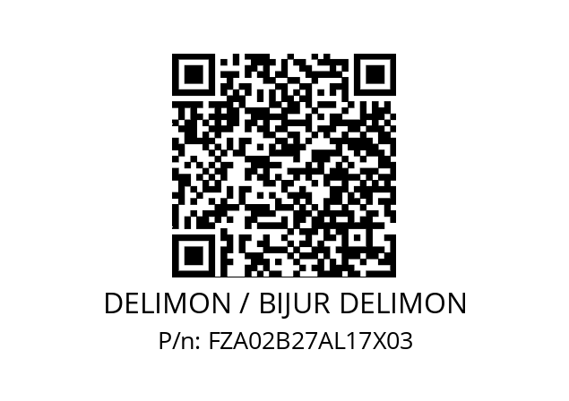   DELIMON / BIJUR DELIMON FZA02B27AL17X03