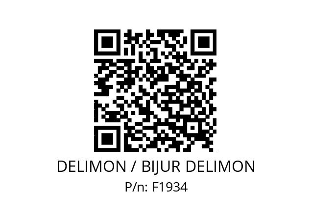   DELIMON / BIJUR DELIMON F1934