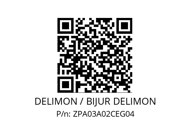   DELIMON / BIJUR DELIMON ZPA03A02CEG04