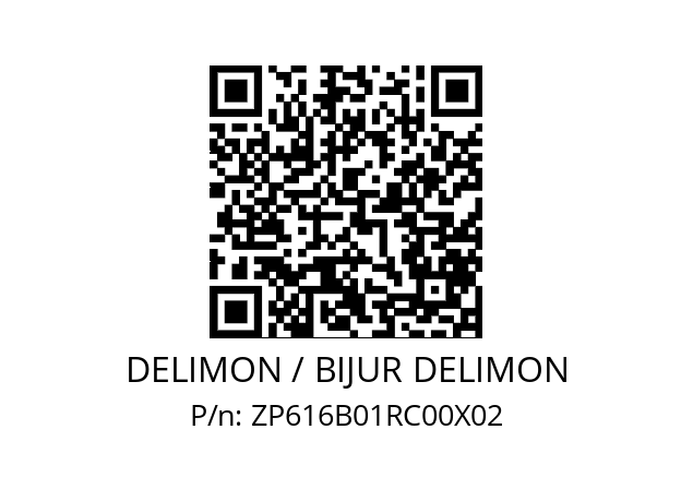   DELIMON / BIJUR DELIMON ZP616B01RC00X02