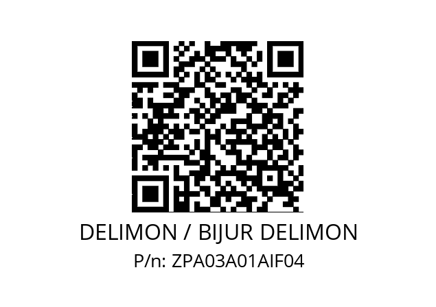   DELIMON / BIJUR DELIMON ZPA03A01AIF04