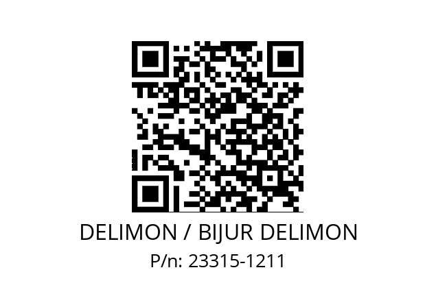   DELIMON / BIJUR DELIMON 23315-1211