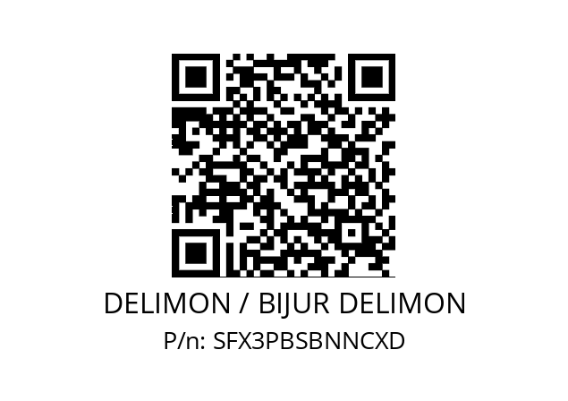   DELIMON / BIJUR DELIMON SFX3PBSBNNCXD