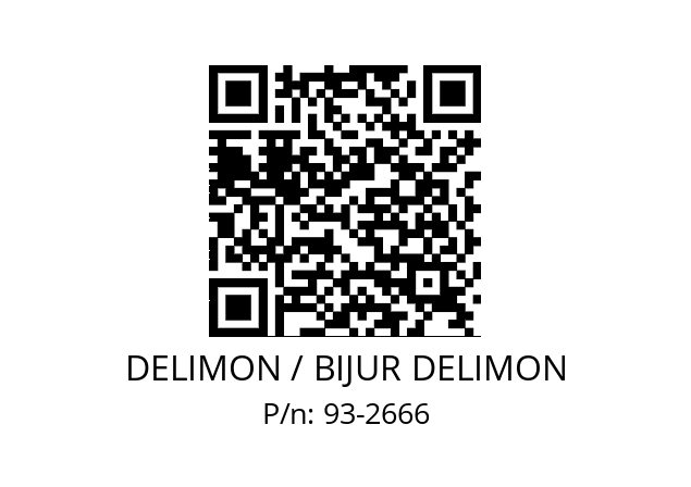   DELIMON / BIJUR DELIMON 93-2666