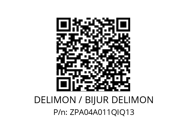   DELIMON / BIJUR DELIMON ZPA04A011QIQ13