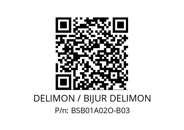   DELIMON / BIJUR DELIMON BSB01A02O-B03