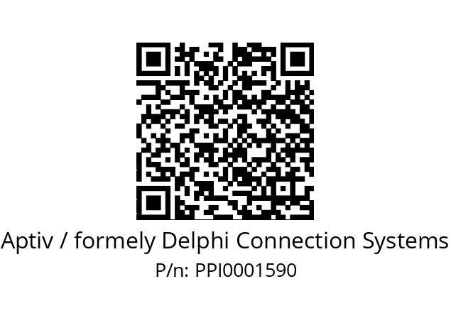   Aptiv / formely Delphi Connection Systems PPI0001590