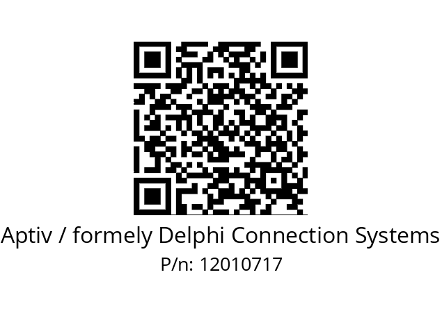   Aptiv / formely Delphi Connection Systems 12010717