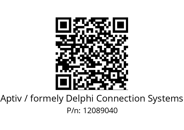   Aptiv / formely Delphi Connection Systems 12089040