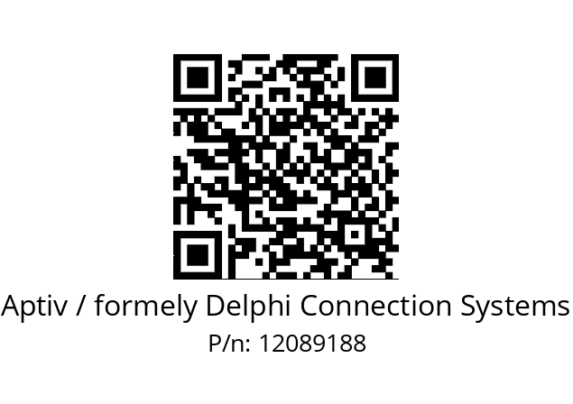   Aptiv / formely Delphi Connection Systems 12089188