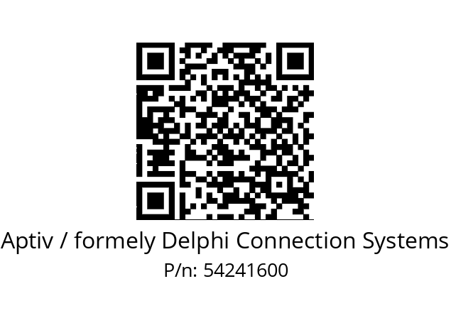   Aptiv / formely Delphi Connection Systems 54241600