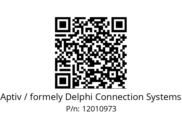   Aptiv / formely Delphi Connection Systems 12010973