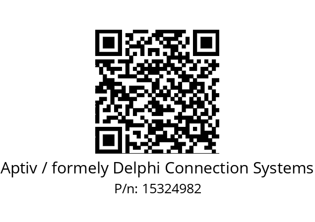   Aptiv / formely Delphi Connection Systems 15324982