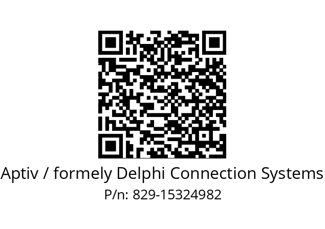   Aptiv / formely Delphi Connection Systems 829-15324982