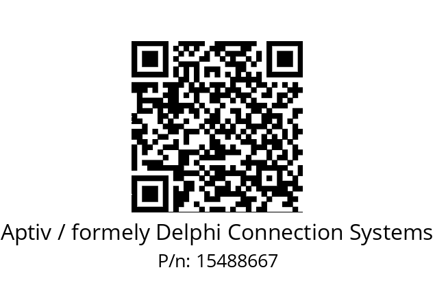   Aptiv / formely Delphi Connection Systems 15488667