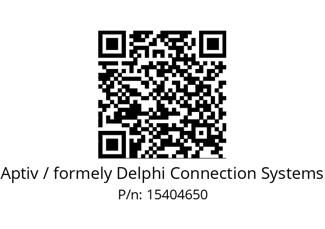   Aptiv / formely Delphi Connection Systems 15404650