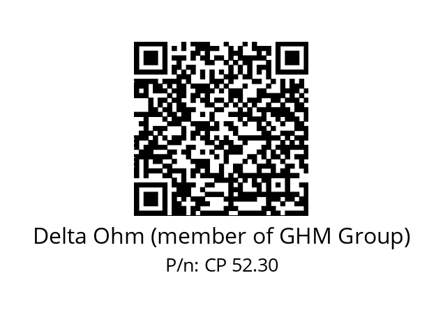   Delta Ohm (member of GHM Group) CP 52.30