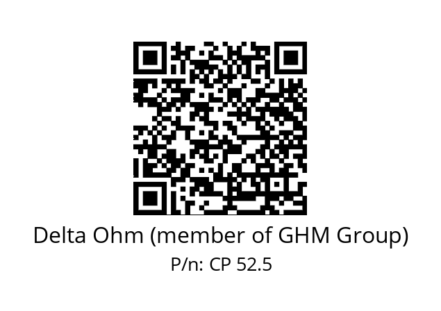   Delta Ohm (member of GHM Group) CP 52.5