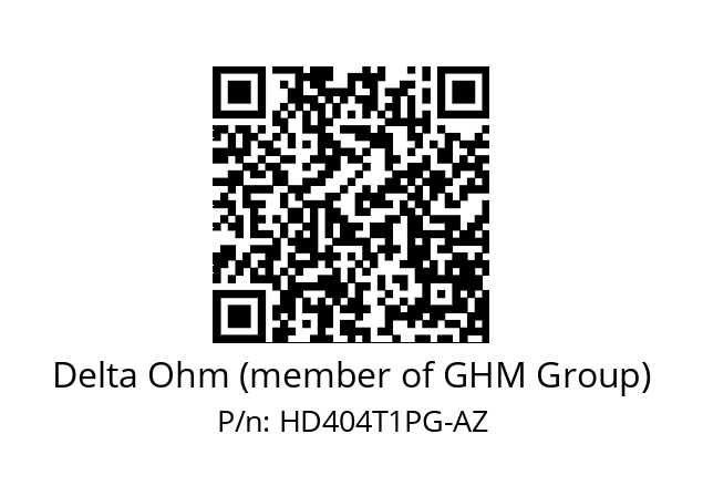   Delta Ohm (member of GHM Group) HD404T1PG-AZ