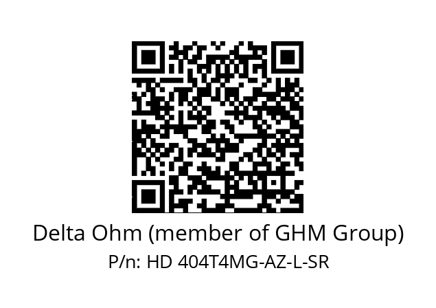   Delta Ohm (member of GHM Group) HD 404T4MG-AZ-L-SR