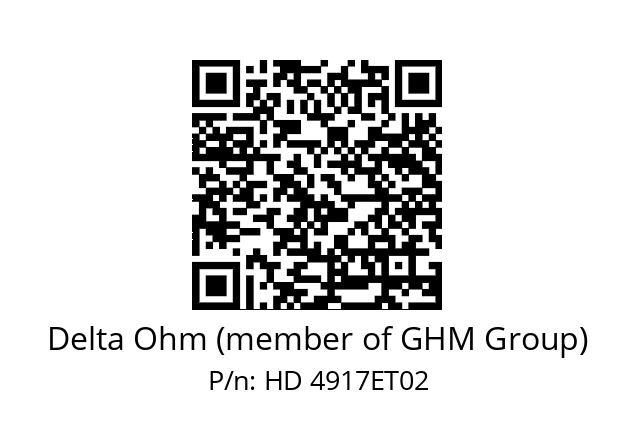   Delta Ohm (member of GHM Group) HD 4917ET02