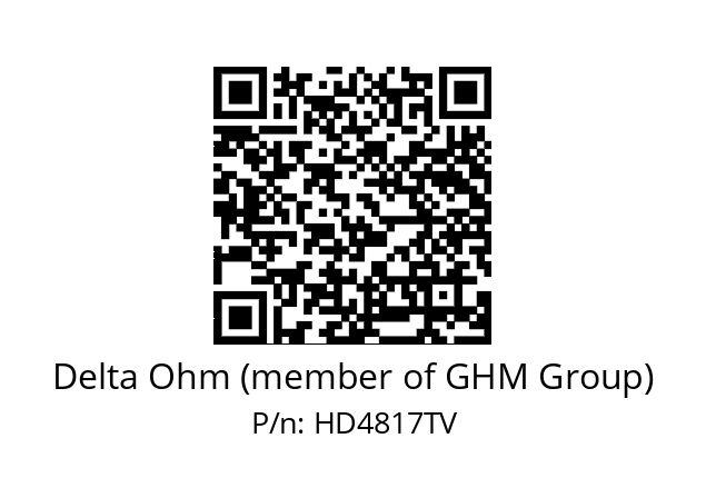   Delta Ohm (member of GHM Group) HD4817TV