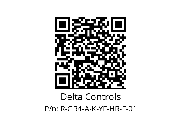   Delta Controls R-GR4-A-K-YF-HR-F-01