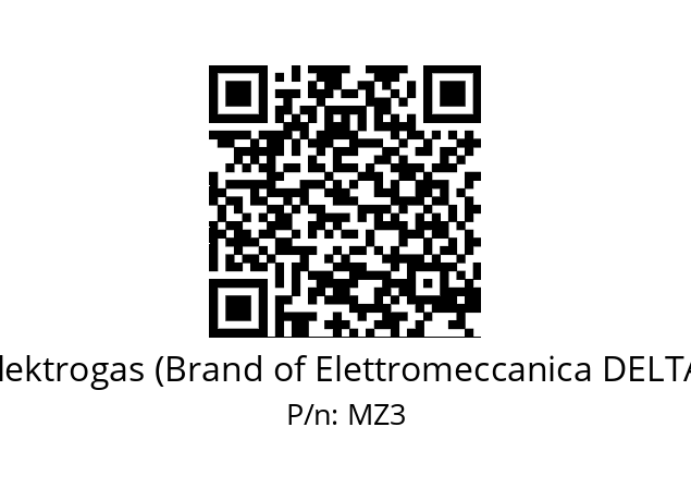   Elektrogas (Brand of Elettromeccanica DELTA) MZ3