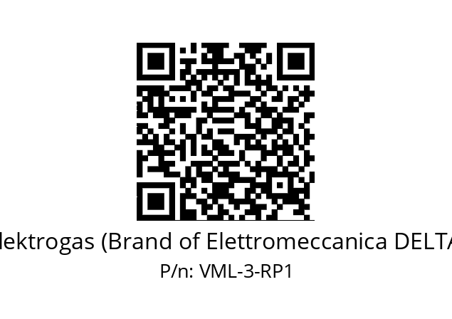   Elektrogas (Brand of Elettromeccanica DELTA) VML-3-RP1