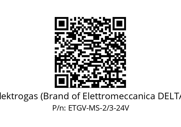  VMR/L 22/32/2-2/3-2 Elektrogas (Brand of Elettromeccanica DELTA) ETGV-MS-2/3-24V