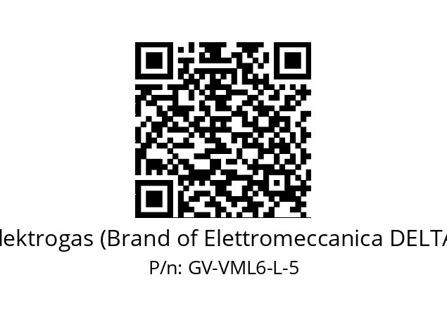   Elektrogas (Brand of Elettromeccanica DELTA) GV-VML6-L-5