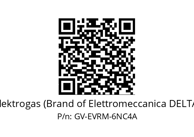   Elektrogas (Brand of Elettromeccanica DELTA) GV-EVRM-6NC4A