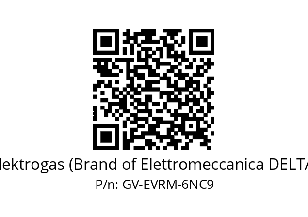   Elektrogas (Brand of Elettromeccanica DELTA) GV-EVRM-6NC9