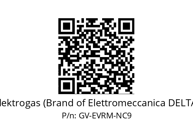   Elektrogas (Brand of Elettromeccanica DELTA) GV-EVRM-NC9