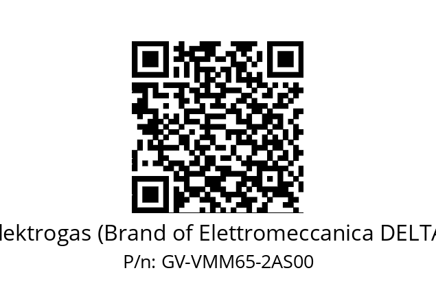   Elektrogas (Brand of Elettromeccanica DELTA) GV-VMM65-2AS00