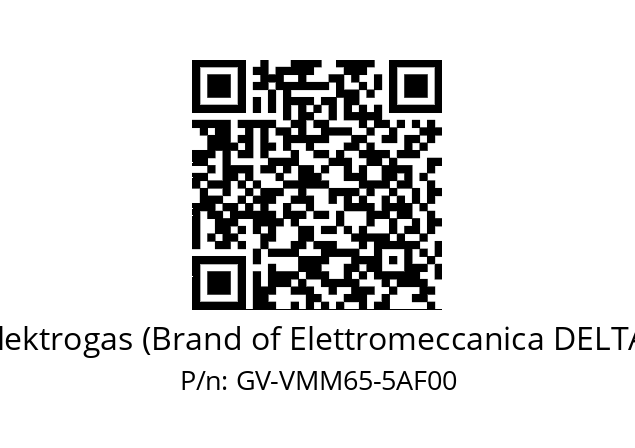   Elektrogas (Brand of Elettromeccanica DELTA) GV-VMM65-5AF00